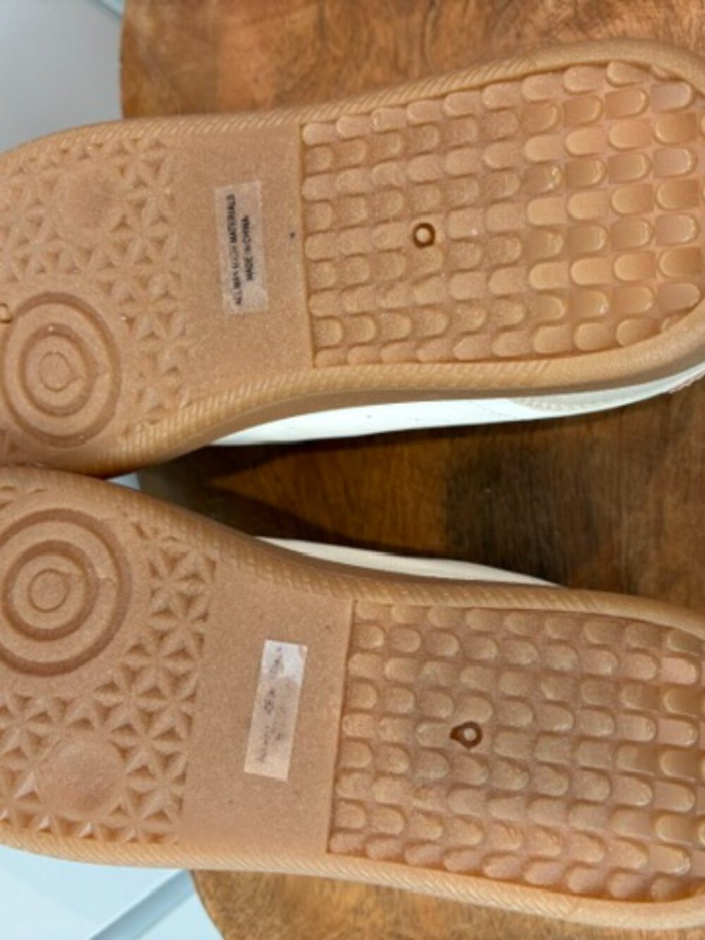 Dolce Vita "Quick" Velcro Sneakers Beige Gold Size 8 Trendy Strap Shoes - Picture 4 of 5